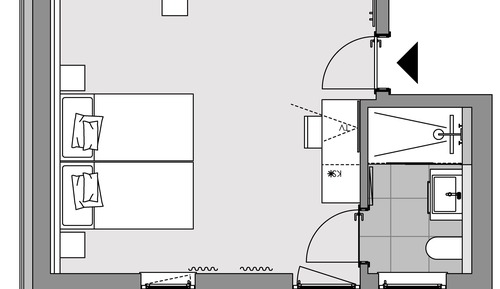 Habitación cuádruple, balcón