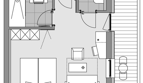 Habitación cuádruple Confort, balcón