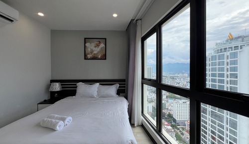 Apartamento City, 2 habitaciones, balcón, vistas a la playa