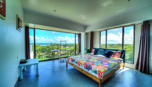Habitación familiar, vistas al mar
