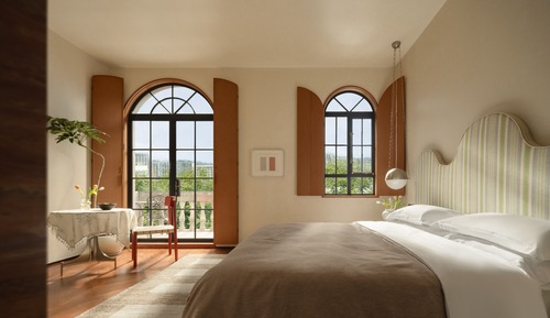 Habitación de diseño doble, 1 cama de matrimonio grande, baño privado
