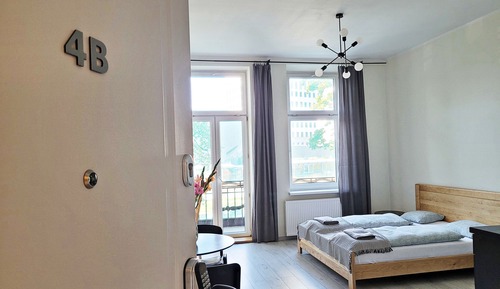 Suite estudio estándar, 1 cama doble, vistas a la ciudad