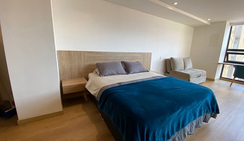 Apartamento Confort, 1 cama de matrimonio con sofá cama, cocina, vistas al patio