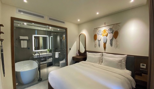 Estudio Deluxe, balcón, vistas al jardín