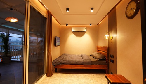 Habitación de lujo, 1 cama de matrimonio, balcón, vistas al río