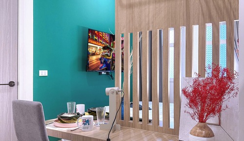 Estudio superior, 1 cama de matrimonio grande