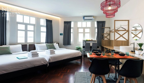 Habitación cuádruple familiar, varias camas