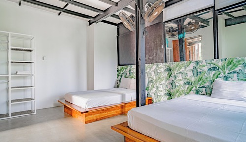 Habitación triple estándar, vistas al jardín