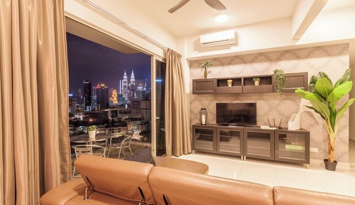 Apartamento Deluxe, 2 habitaciones, balcón, vistas a la ciudad