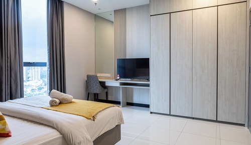 Apartamento familiar, 2 habitaciones, vistas a la ciudad