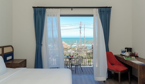 Habitación Deluxe con 1 cama doble o 2 individuales, vistas al mar