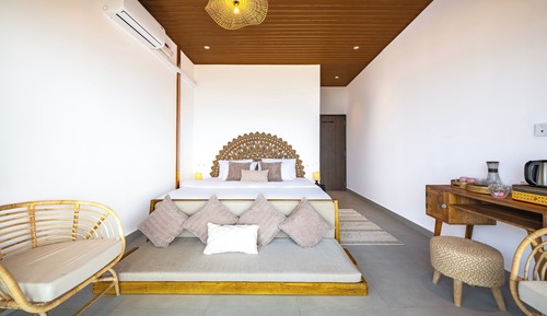 Habitación Deluxe doble, balcón, vistas al mar