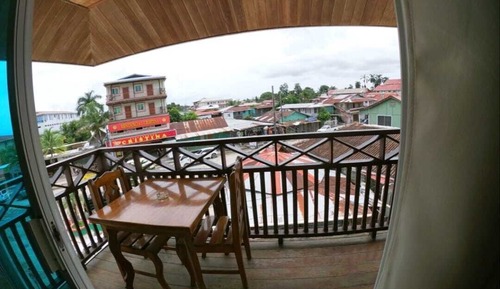 Habitación Confort doble, balcón, vistas a la ciudad