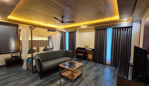 Habitación de diseño, balcón