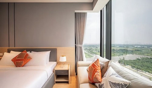 Apartamento Gallery, 2 habitaciones, 2 baños, vistas a la ciudad