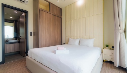 Apartamento Deluxe, 2 habitaciones, baño privado, vistas a la ciudad