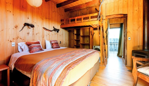 Cabaña clásica, 1 habitación, vistas al jardín