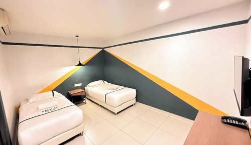 Habitación con 2 camas individuales