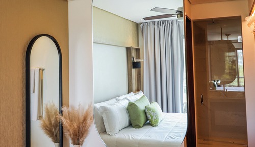 Apartamento junior, balcón, vistas al mar