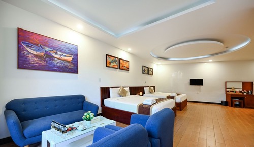 Dormitorio compartido Deluxe, dormitorio mixto, balcón, vistas al lago