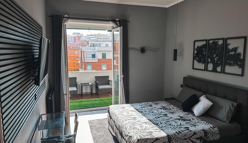 Habitación de diseño doble, 1 cama de matrimonio, no fumadores, vistas a la ciudad