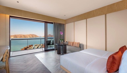 Habitación Deluxe, 1 cama de matrimonio grande, vistas al mar