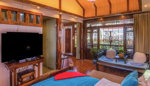 Habitación doble superior de uso individual, vistas al jardín