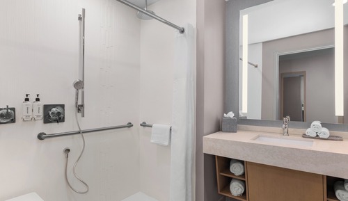 Habitación Premium, 2 camas de matrimonio, ducha adaptada (Mobility)