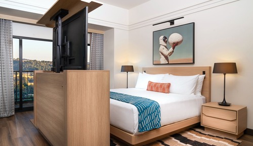 Suite estudio, 1 cama de matrimonio grande, balcón