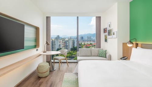 Habitación superior, 1 cama de matrimonio grande, no fumadores, vistas a la montaña