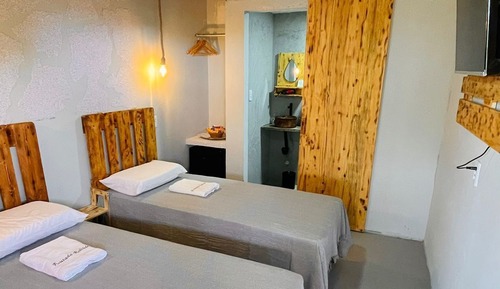 Habitación Confort con 2 camas individuales, patio