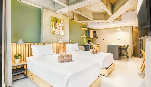 Loft panorámico, 2 camas individuales