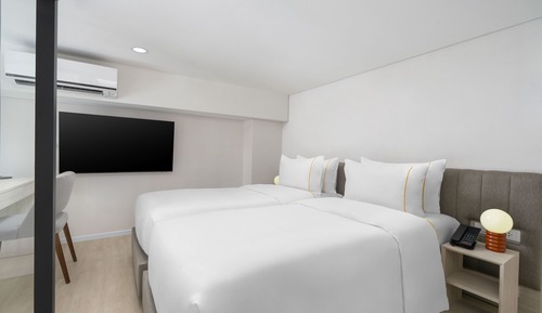 Estudio, 2 camas individuales (Duplex)