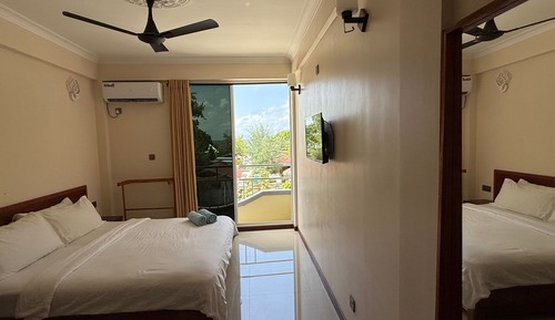 Habitación estándar doble, 1 habitación, balcón, vistas al mar