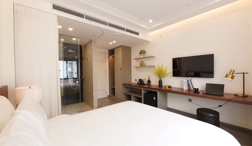 Habitación Deluxe con 1 cama doble o 2 individuales, vistas a la ciudad