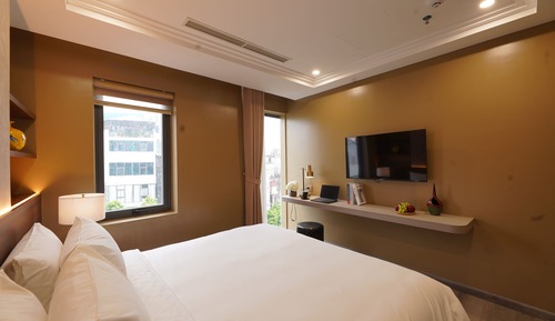 Habitación ejecutiva con 1 cama doble o 2 individuales, vistas a la ciudad