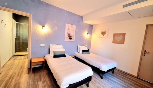 Habitación con 2 camas individuales