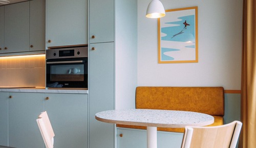 Estudio, 1 cama de matrimonio grande