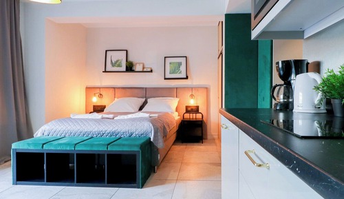 Suite estudio estándar, 1 cama de matrimonio con sofá cama