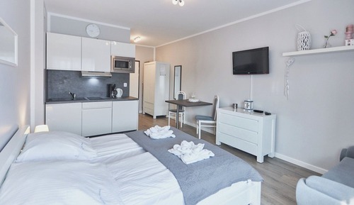 Suite estudio estándar, 1 cama de matrimonio con sofá cama