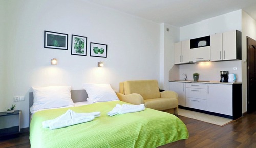 Suite estudio estándar, 1 cama de matrimonio con sofá cama
