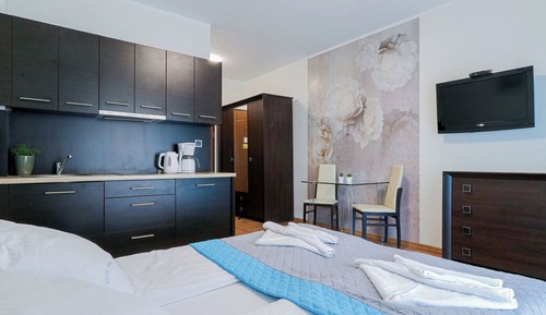 Suite estudio económica, 1 cama de matrimonio