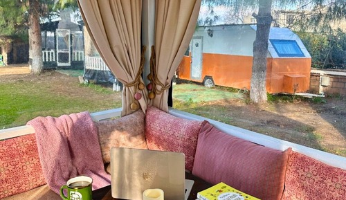Casa móvil familiar, 2 camas de matrimonio, vistas al jardín