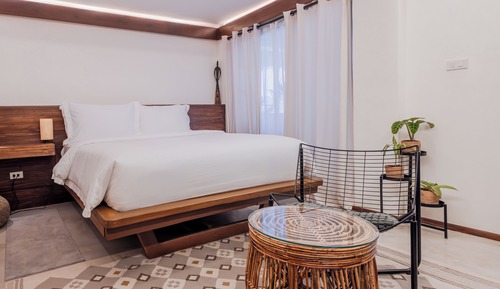 Habitación Confort, 1 cama de matrimonio, accesible en silla de ruedas, vistas a la playa
