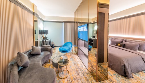 Suite junior, 1 cama de matrimonio grande, no fumadores, balcón