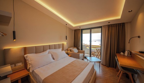 Habitación Deluxe doble, balcón, vistas al mar