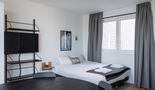 Apartamento clásico, 1 cama doble, terraza, vistas a la ciudad