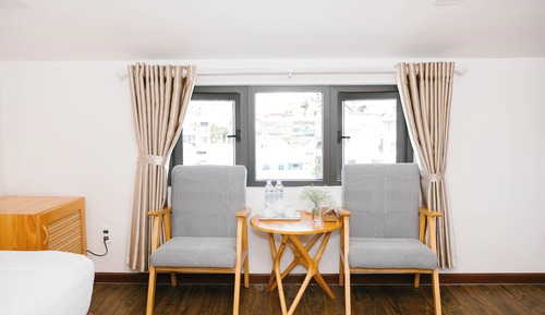 Habitación cuádruple exclusiva, varias camas, vistas a la ciudad