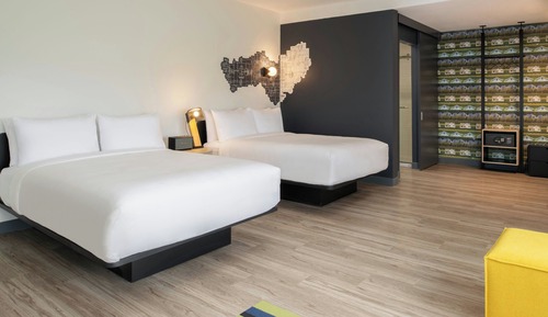Habitación, 2 camas de matrimonio, en esquina