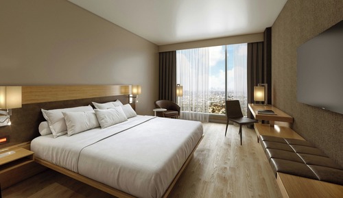 Habitación estándar, 1 cama de matrimonio grande, no fumadores, vistas a la ciudad